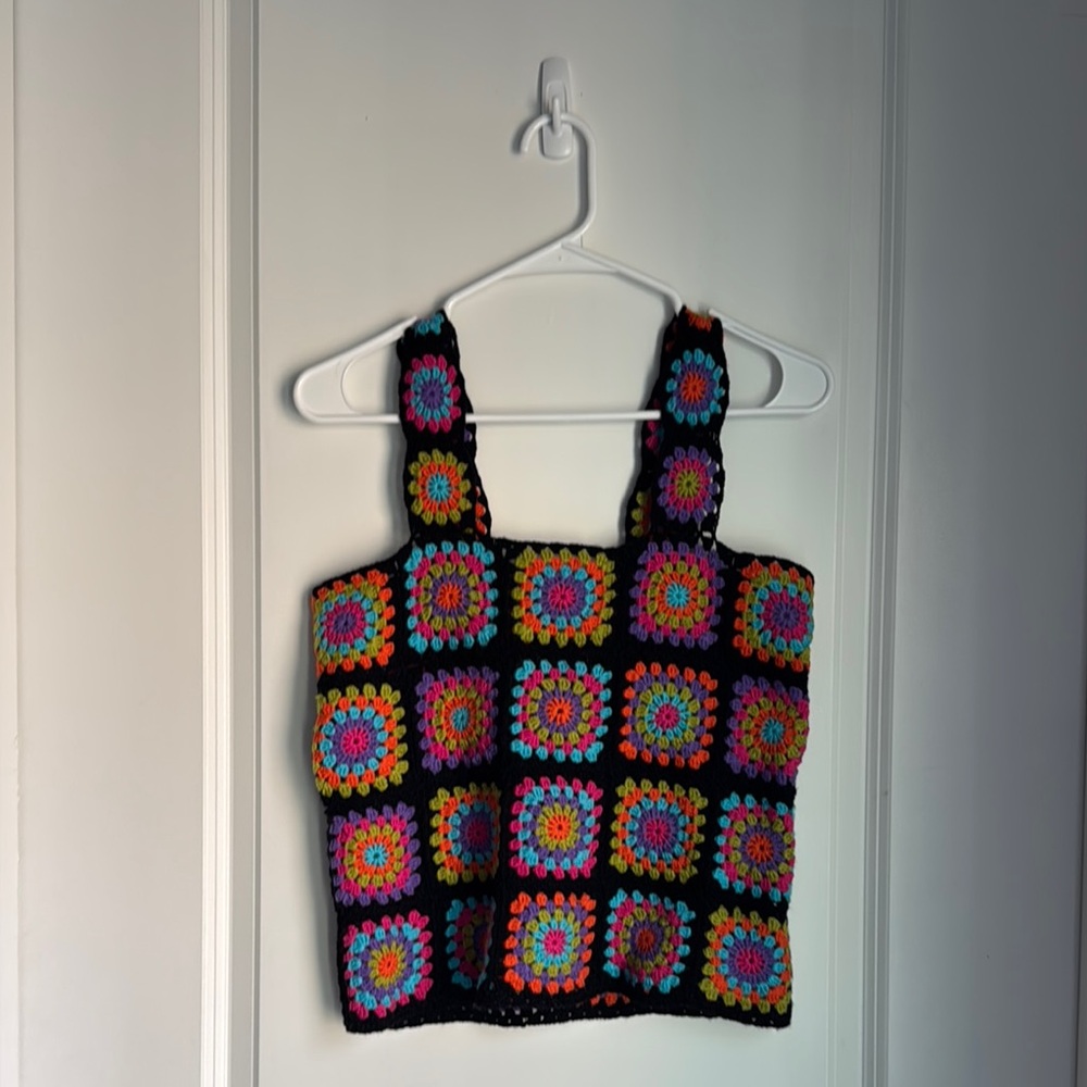 Colorful Crochet Women Top